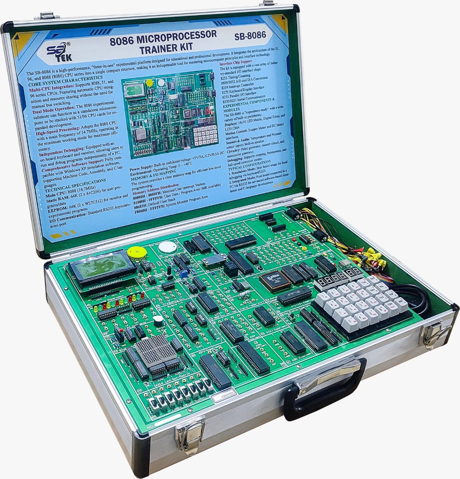 SB-TEK 8086 Microprocessor Trainer - SB-8086- Anonna Mart